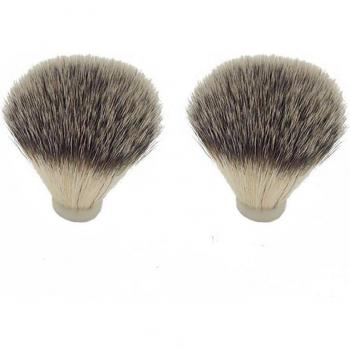 Brosse de rasage, 2 pièces, pour hommes, nettoyage des poils de blaireau