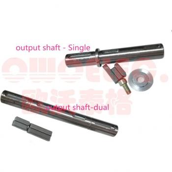 Eje simple y doble para reductor de gusano RV40, salida de 18mm NMRV040