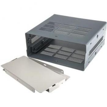 Schwarzes RS PRO 3U×178D×432W Metallgehäuse für Elektronik