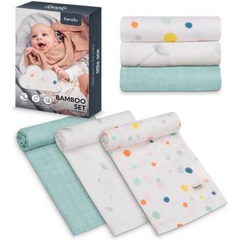 Lionelo Bambus Set – 70x70 natürliche Mullwindeln und Decken