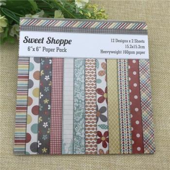 6X6 Floral Craft Paper Pad