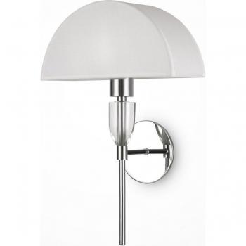 Applique da scrivania contemporanea Prima metallo cromo diffusore cotone bianco