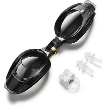 Unisex Schwimmbrille Set für Erwachsene mit Ohrstöpseln und Nasenclip - 6 Farben