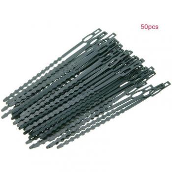 Bridas de Plástico Ajustables para Jardín - 50 Uds. Soporte para Plantas de Uva 17*0,8 cm