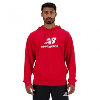 Felpa con Cappuccio New Balance Sport Essentials French Terry Logo Team Red XL