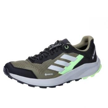 Adidas Terrex Trail Rider GTX - Olive Strata / Wonder Silver / Green Spark - 46 - Herren