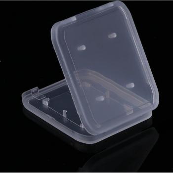 Caja de almacenamiento para tarjetas SD y SDHC, 10 piezas, plástico transparente C26