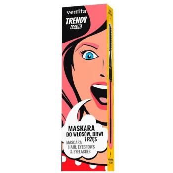 Venita Trendy Color Maskara 3w1 do Włosów, Brwi i Rzęs 13g Słodki Róż