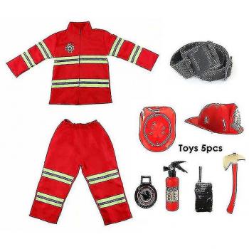 Disfraz de bombero infantil con uniforme completo