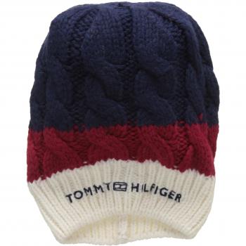 Tommy Hilfiger Chunky Cable Beanie, Gorro de Punto para Mujer, Multicolor