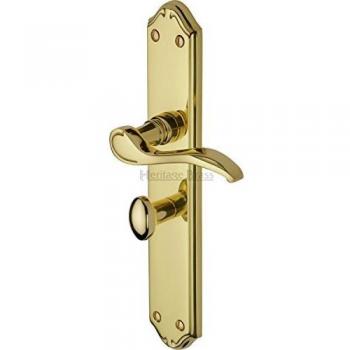 Heritage Verona Door Handle in Brass