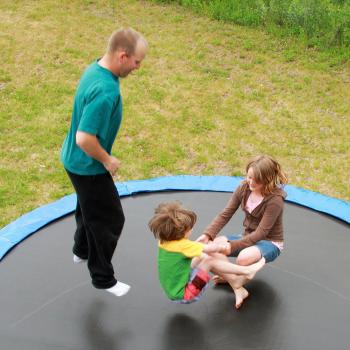 Jumper-Trampolin-Randschutz Ultrasport blau, Ø 366 cm