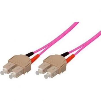 Tecline Exertis Connect SC Multi-Mode Glasfaser Patch-Kabel 25m OM4 Aquamarin