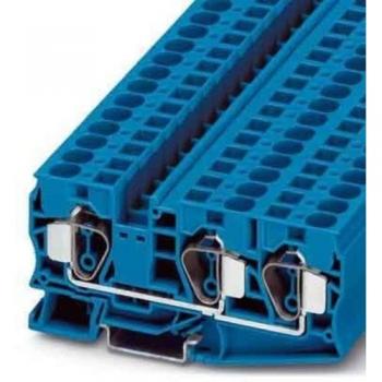 Morsetto passante componibile ST 16-TWIN Blu 12,2 mm - 25 pz