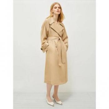 Traje Lápiz de Algodón Grolla Arena