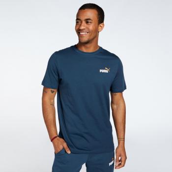 Camiseta de Manga Corta Puma Azul para Hombre