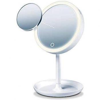 Espelho Cosmético de Maquilhagem com Luz Beurer BS 45 / Telescópico / Ø17.5cm