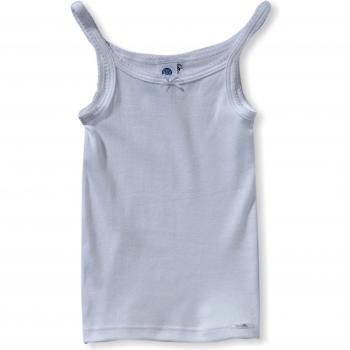 Top Básico Blanco para Niñas - Camiseta Sin Mangas Sanetta