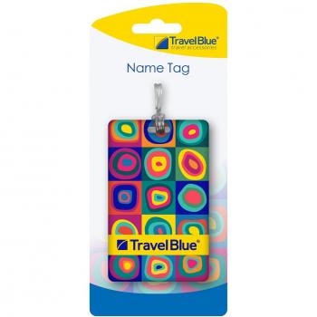 Nome tag portaetichette bagaglio quadretti
