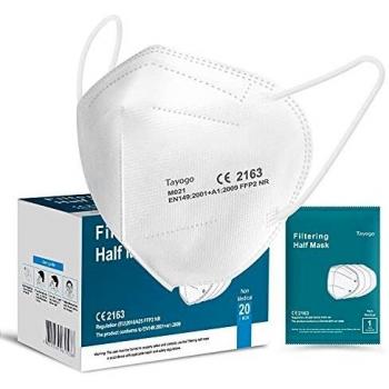 Mascherine FFP2 Monouso Elastiche Comode Alta Filtrazione 96%