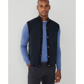 Hackett London - Chaleco de punto para hombre en color azul marino