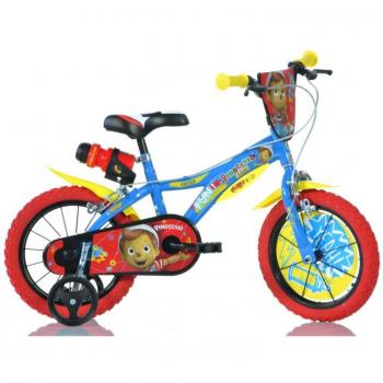 Bicicletta Bambino Dino Pinocchio 14 con Freni a Vite Blu/Rosso