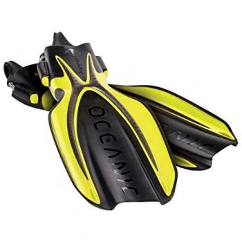 Oceanic Manta Ray Tauchflossen offen, klein, gelb/schwarz