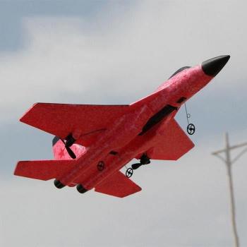 Avion de chasse télécommandé - SHOP-STORY - FX-620 - Rouge - Longue portée 120m - Anti-crash