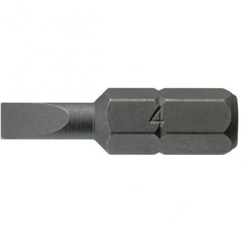 Teng Tools FL2508B03 3pk 5.5mm Flat Bit - 25mm Long for Slotted Heads 1/4 Hex