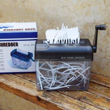 KantoorShred Portable Handmatige Schraper voor A6-Documenten en Facturen