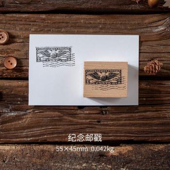 Wooden Vintage Postmark Stamps