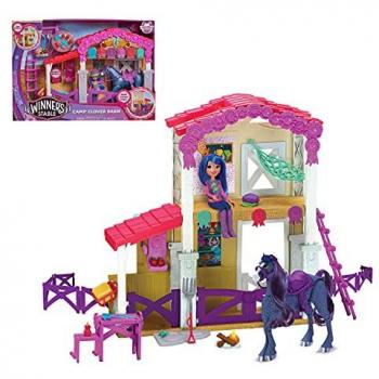 Coffret Écurie Winners Stable, 33 pièces, avec Cheval articulé, Poupée et accessoires