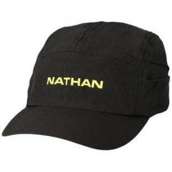 Gorra de Correr Nathan Cool Stash Negra para Hombre