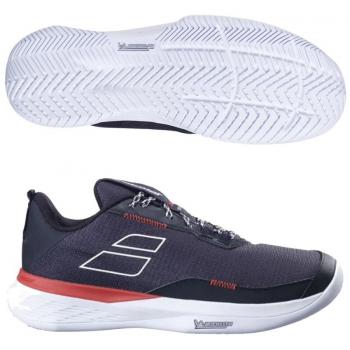 Babolat SFX Evo Chaussure Terre Battue Hommes - Noir, Fiesta Rouge