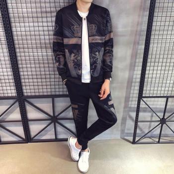 Chaqueta de hombre casual estampada
