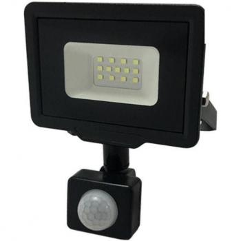Proyector LED 10W IP65 Silumen Sensor Movimiento Negro 4000K-5500K