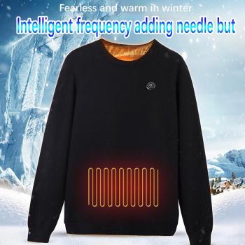 Elektrische Verwarmde Sweatshirt met Koolstofvezel