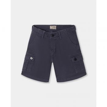 Bermuda Infantil Silbon con Diseño Cargo y Color Azul Marino