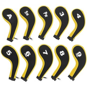 Set de 10 Cubiertas para Conductores de Golf con Ropa de Cuello Largo y Cremallera