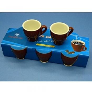 Confezione 6 tazze per caffe alte euronovita