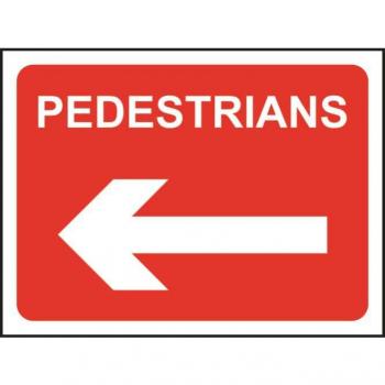 Spectrum Pedestrian Traffic Sign - Left Arrow