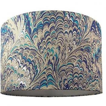 Happy Homewares Contemporary and Vivid Peacock Print Table/Pendant Lamp Shade