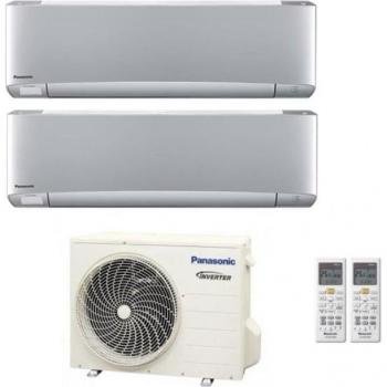 Etherea Silver 12+12 Dual‑Split Panasonic – CU‑2Z50TBE, R‑32, Wifi Intégré