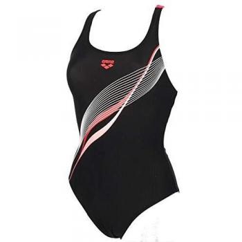ARENA W Harmonious V Back One Piece, Damen, Sportbadeanzug, Mehrfarbig