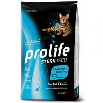 PROLIFE - Sterilised Grain Free Sensitive per Gatti Adulti con Sogliola Fresca e Patate da 400 gr