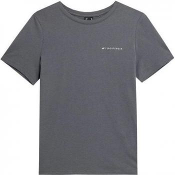 Damen Kurzarm-T-Shirt 4F in Grau