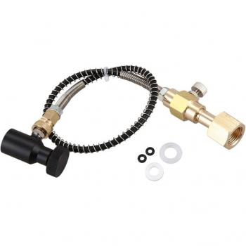 Soda Club CO2 Refill Adapter with Reinforced Hose and On/Off Switch