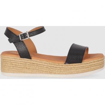 Chika10 Sandalias de Cuero con Tacón para Mujer ST CARLY 5437 en Negro