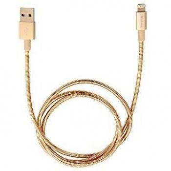 Verbatim 48861 1m Stainless Steel Lightning Cable – Gold