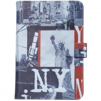 Funda con solapa para tablet de 9/10 (piel sintética) diseño de Nueva York